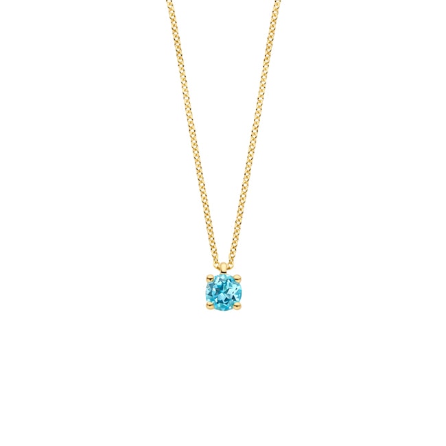 Blush Collier pendentif topaze bleue en or 14 carats - 3200YBT