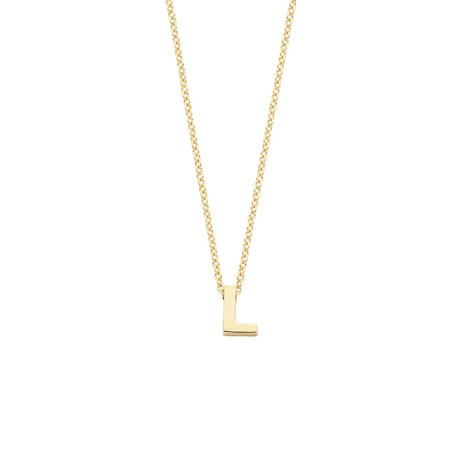 Blush 14ct Gold Alphabet Letter L Necklace - 3155YGO_L