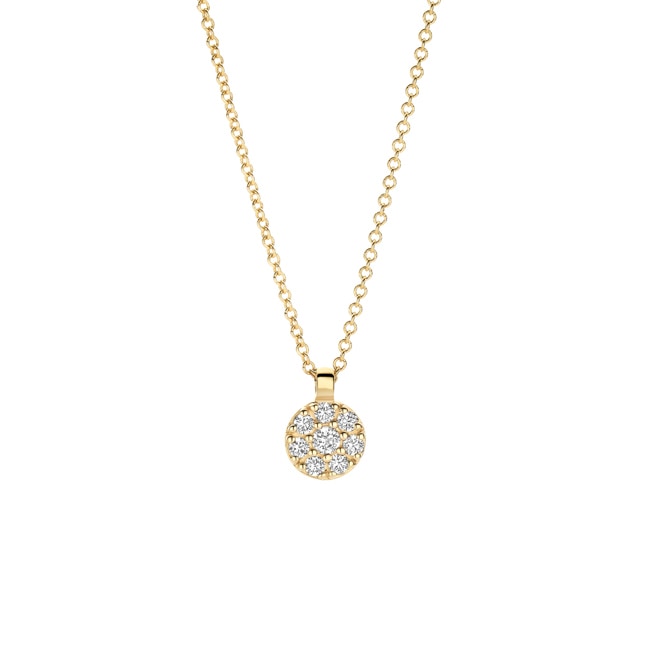 Blush Collier 14k Gelbgold mit Pavé-Zirkonia - 3206YZI