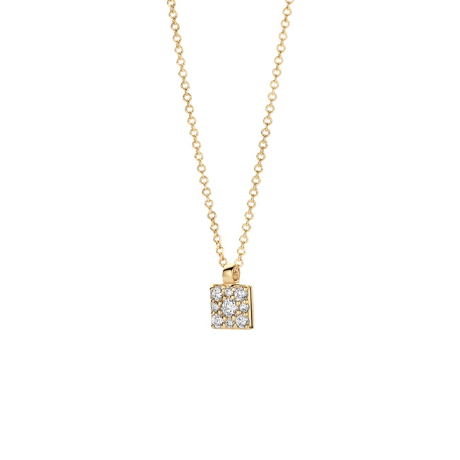 Blush Collier 14k Gelbgold mit Pavé-Zirkonia - 3205YZI