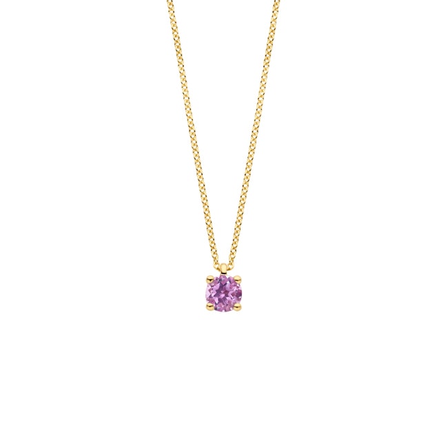 Blush Collier 14k Gelbgold mit rosa Amethyst - 3200YPA