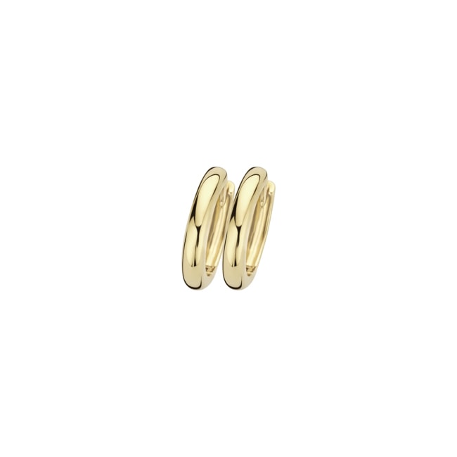 Blush 14ct Gold Sleeper Hoop Earrings - 7203YGO