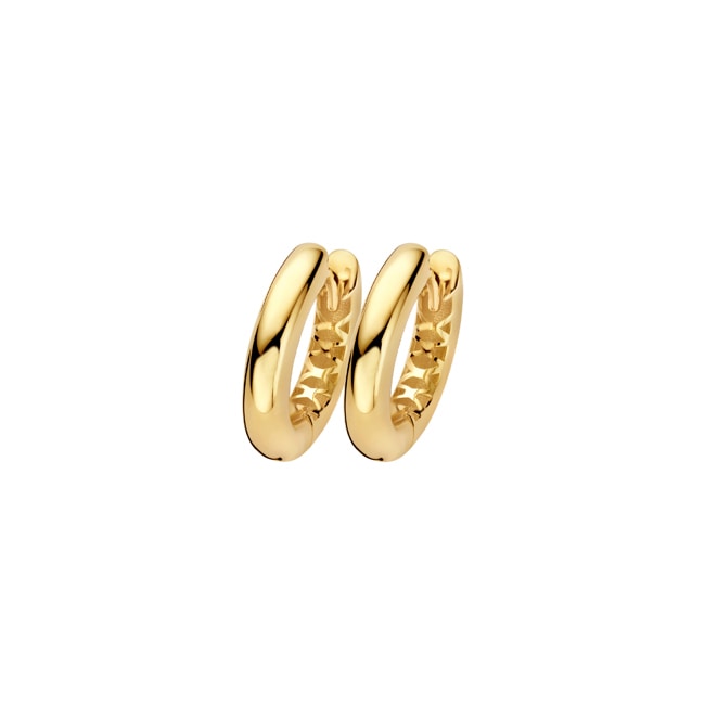Blush 14ct Gold Charm Hoop Earrings 14.5mm - LG7021Y