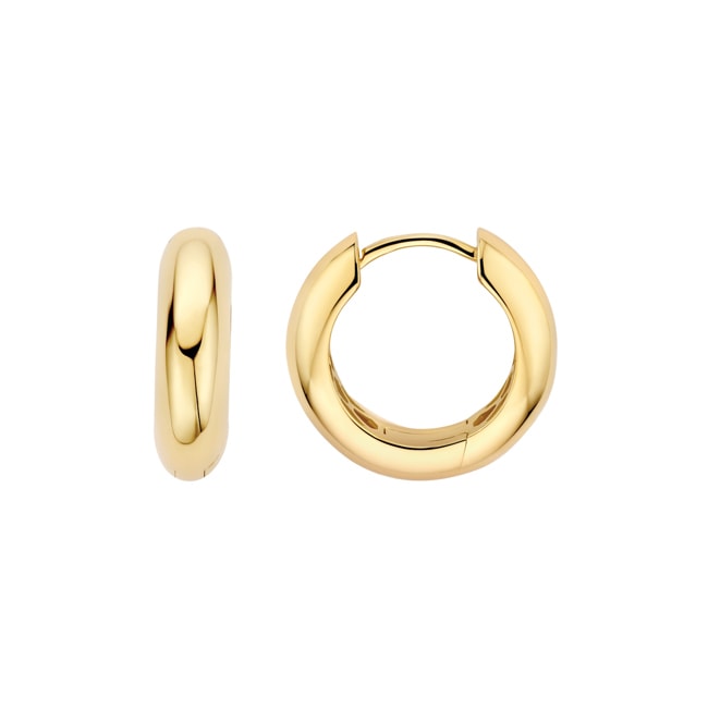 Blush 14ct Gold Charm Hoop Earrings 16.5mm - 7390YGO