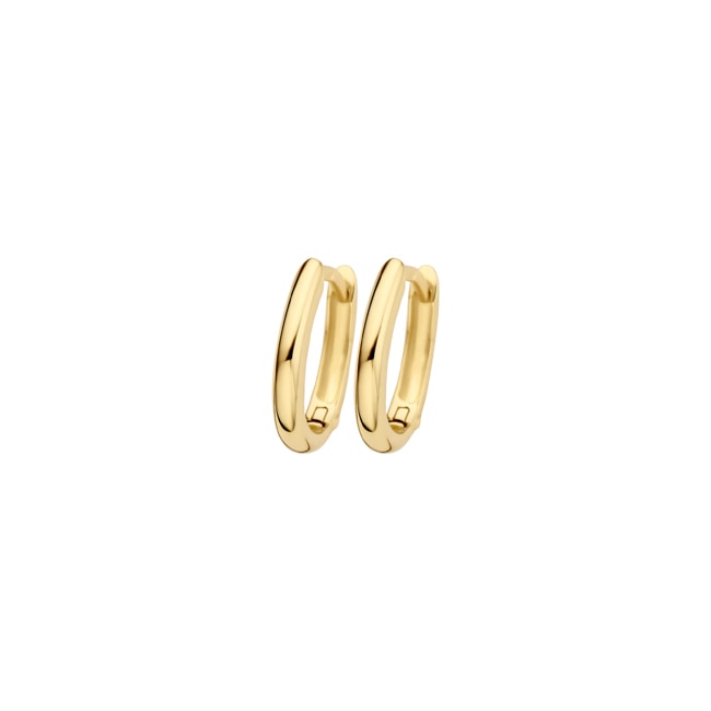 Blush Créoles ovales 12.5 mm en or 14 carats - 7224YGO