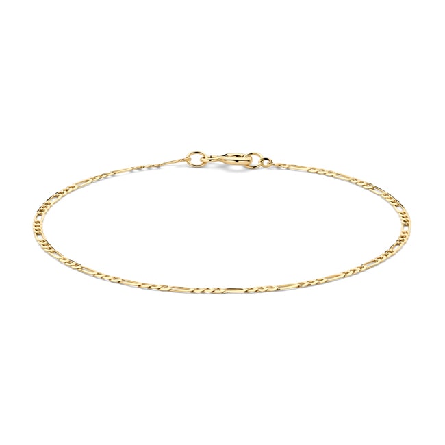 Blush 14ct Gold Figaro Chain Link Bracelet - 2261YGO