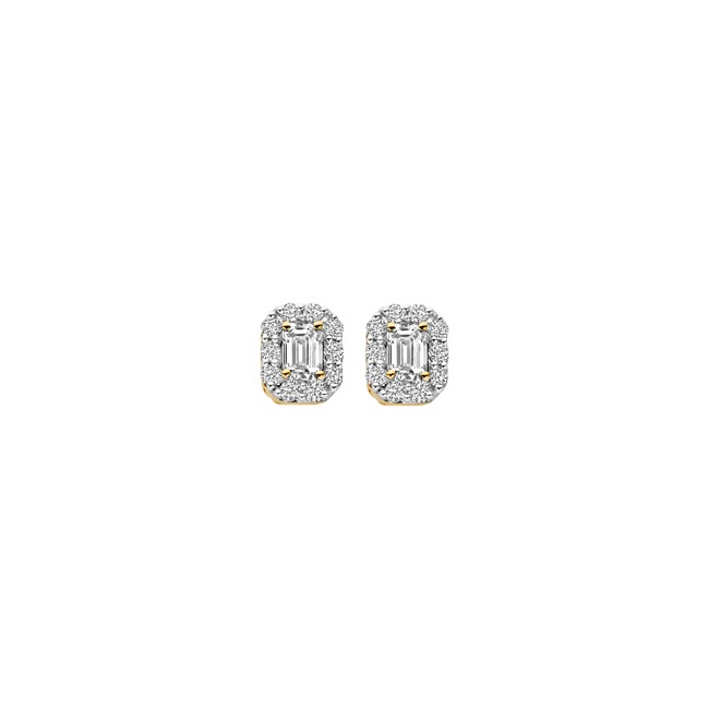 Blush Halo Ohrstecker 14k Gelbgold mit Labordiamanten 0.25ct - LG7010Y