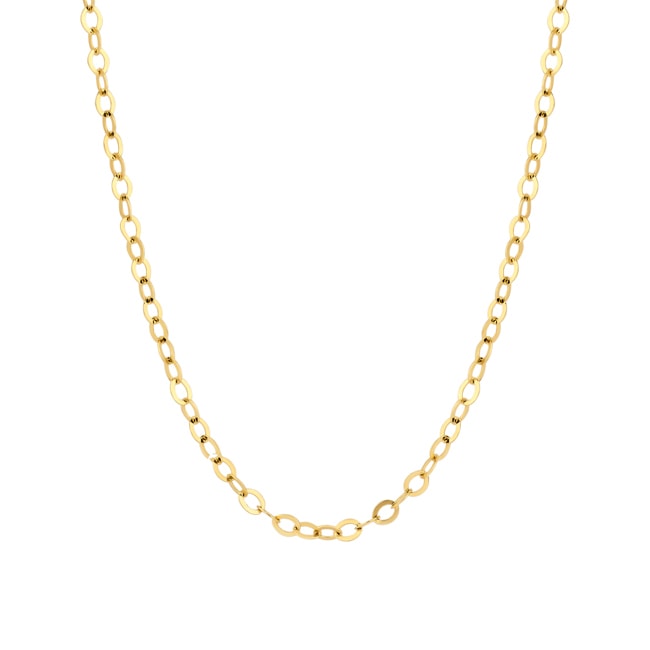 Blush 14ct Gold Oval Link Chain Necklace - 3198YGO