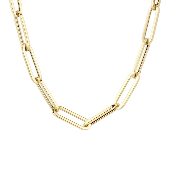 Blush 14ct Gold Paperclip Chain Necklace 45cm - 3130YGO
