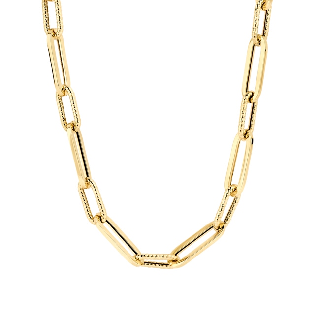 Blush 14ct Gold Paperclip Rope Chain Necklace - 3165YGO
