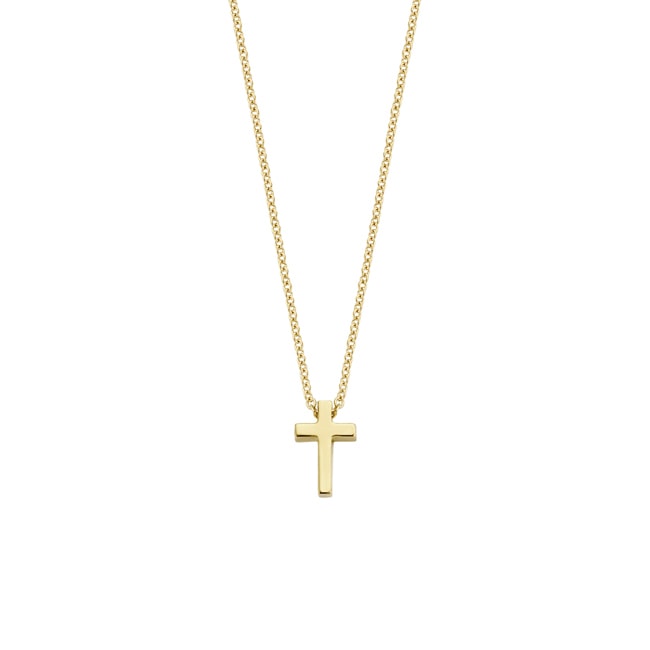 Blush Collier pendentif croix en or 14 carats - 3091YGO