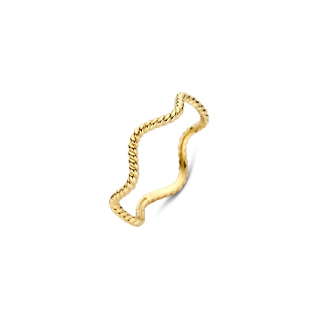 Blush Bague tressée à motif ondulé en or 14 carats - 1263YGO
