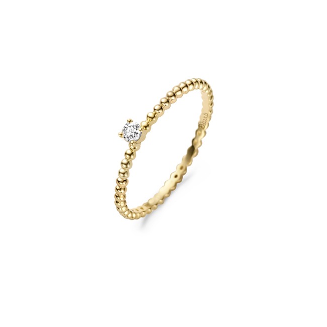 Blush Kugelring 14k Gelbgold mit Zirkonia - 1215YZI