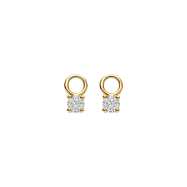 Blush 14ct Gold 0.42ct Lab Diamond Circle Shape Earring Charms - LG9000Y