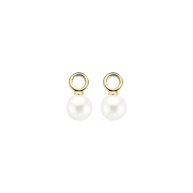 Blush 14ct Gold Swarovski Pearl Earring Charms - 9046YPW