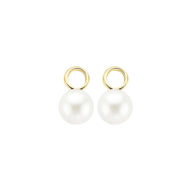Blush 14ct Gold Swarovski Pearl Earring Charms - 9023YPW