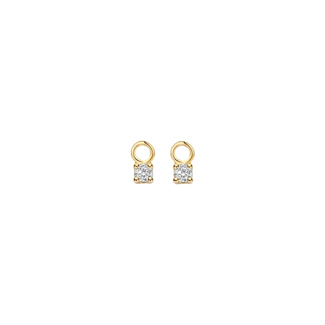 Blush 14ct Gold Zirconia Drop Ear Charms 6mm - 9097YZI