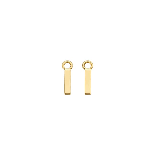 Blush 14ct Gold Bar Earring Charms - 9056YGO