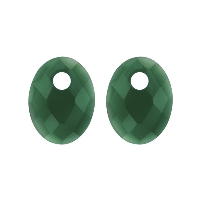 Blush Green Agate Earring Charms - 810GAGO