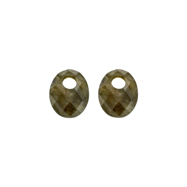 Blush Charms d’oreilles labradorite 12 mm en pierre naturelle - 800LABM