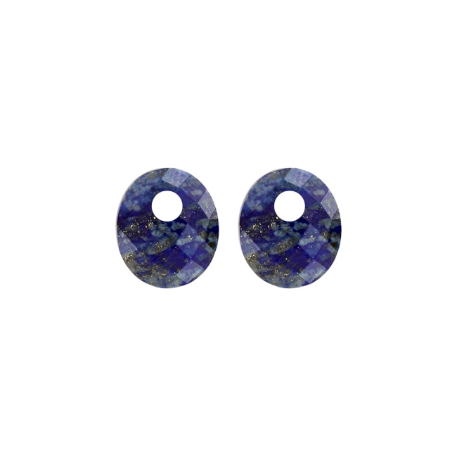 Blush Ohrring-Anhänger aus facettiertem Lapislazuli 12 mm - 800LAPM