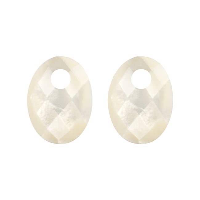 Blush Mother of Pearl Earring Charms - 810MOPO