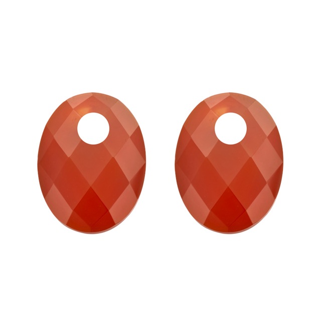 Blush Red Agate Earring Charms - 810RAGO