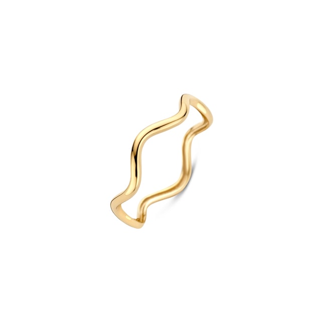 Blush 14ct Gold Wave Ring - 1261YGO