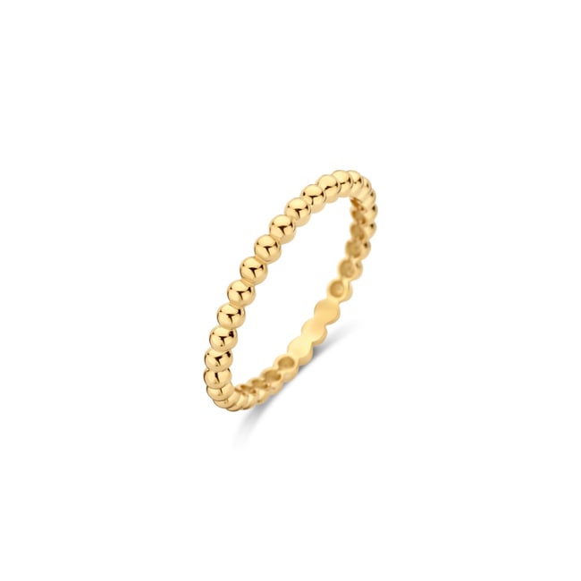 Blush 14ct Yellow Gold Beaded Stacking Ring 2mm - 1105YGO