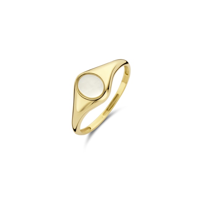 Blush Siegelring 14k Gelbgold mit Perlmutt - 1219YMP