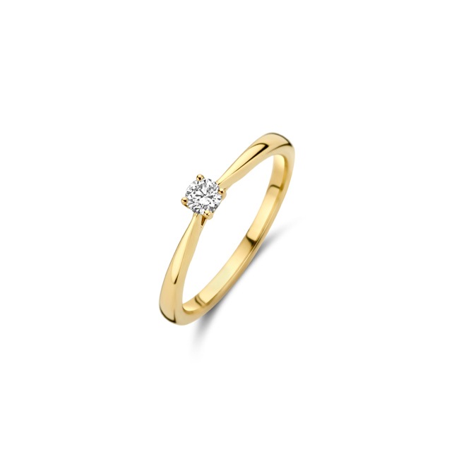 Blush Solitärring 14k Gelbgold mit Labordiamant 0.15ct - LG1000Y