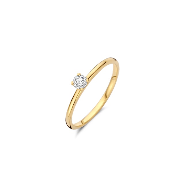 Blush Solitärring 14k Gelbgold mit Labordiamant 0.15ct - LG1027Y
