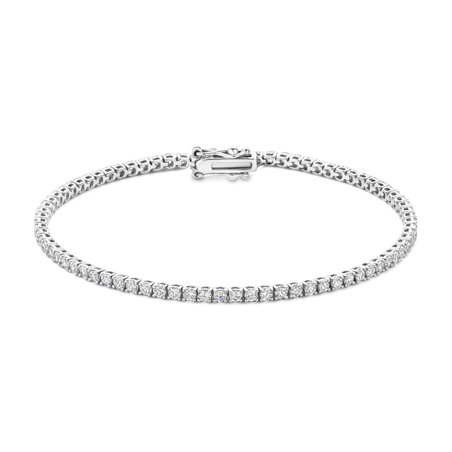 Blush Bracelet tennis avec diamant synthétique 2.16ct en or blanc 14 carats - LG2005W