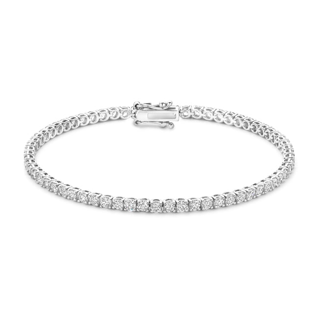 Blush Bracelet tennis avec diamant synthétique 3.80ct en or blanc 14 carats - LG2007W
