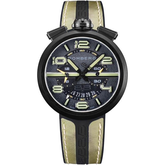 Bomberg 1968 Black & Green Chronograph - RS45CHPBA.41.3
