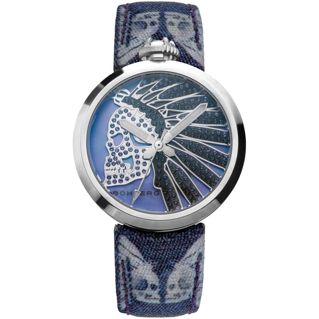 Bomberg 1968 Indian Skull Blue Lady - RS40H3SS.144.3