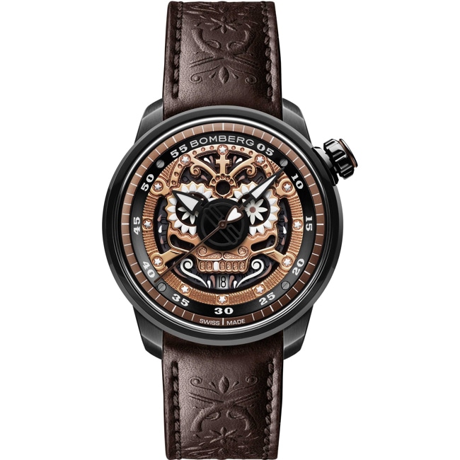 Bomberg BB-01 Automatic Mariachi Skull Limited Edition - CT43ASPGD.24-1.11
