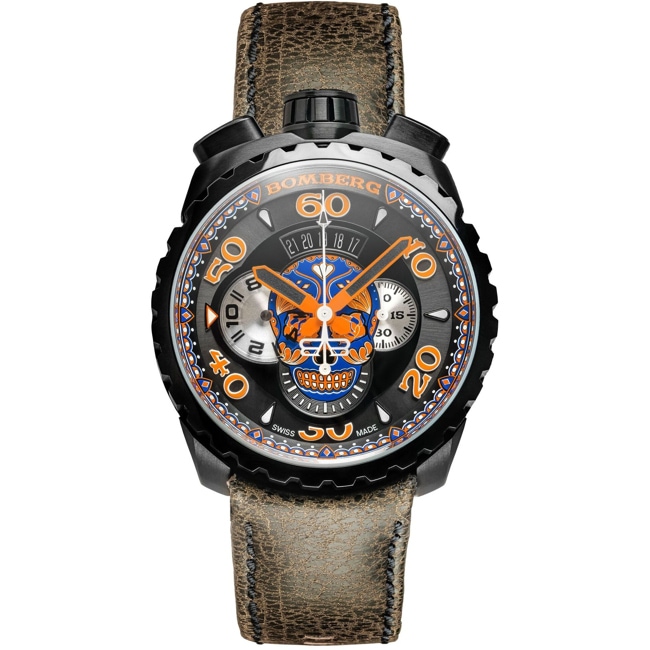 Bomberg Bolt-68 Heritage Blue Skull Chronograph - BS45CHPBA.051.3