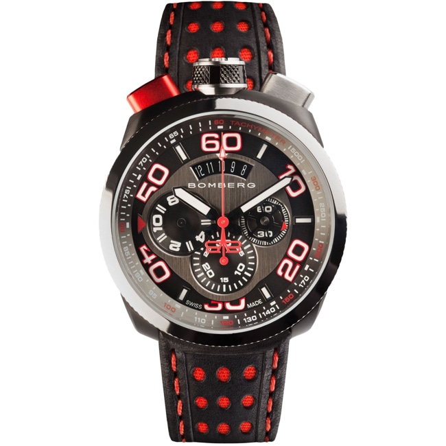 Bomberg Bolt-68 Heritage Black & Red Chronograph - BS45CHSP.011.3