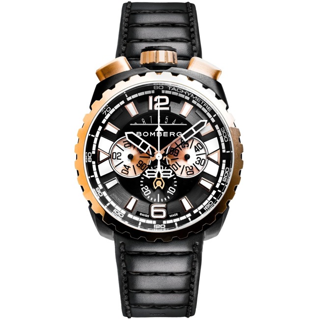 Bomberg Bolt-68 Heritage Black & Golden Chronograph - BS45CHPPKBA.050-1.3