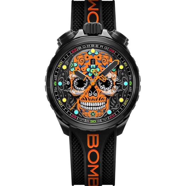 Bomberg Bolt-68 Heritage Sugar Skull Green Golden - BS45CHPBA.060-9.12