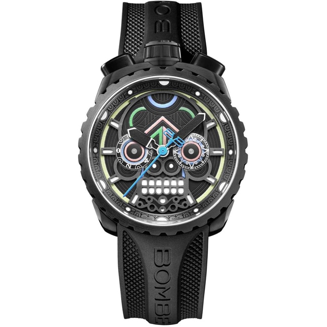 Bomberg Bolt-68 Heritage Maya Black & Blue Special Edition - BS45CHPBA.MAYA-2.3