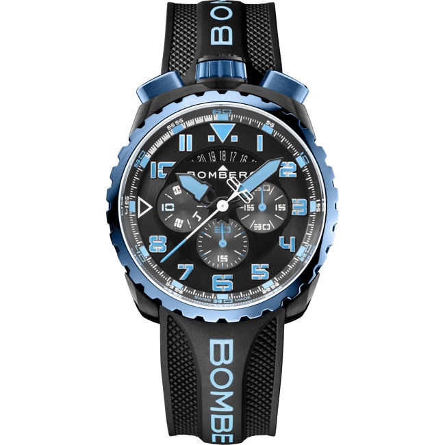 Bomberg Bolt-68 Heritage Neon V2 Blue & Black Special Edition Bomberg Bolt-68 Heritage Neon V2 Blue & Black Special Edition - BS45CHPBLGM.050-13.3