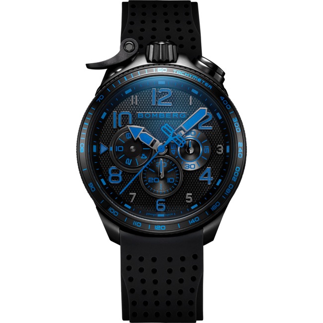 Bomberg Bolt-68 Racing Black & Blue - BS45CHPBA.059-12.12