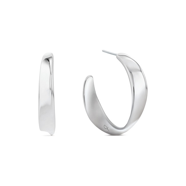 Calvin Klein Créoles Ethereal Metals Argenté - 35000533