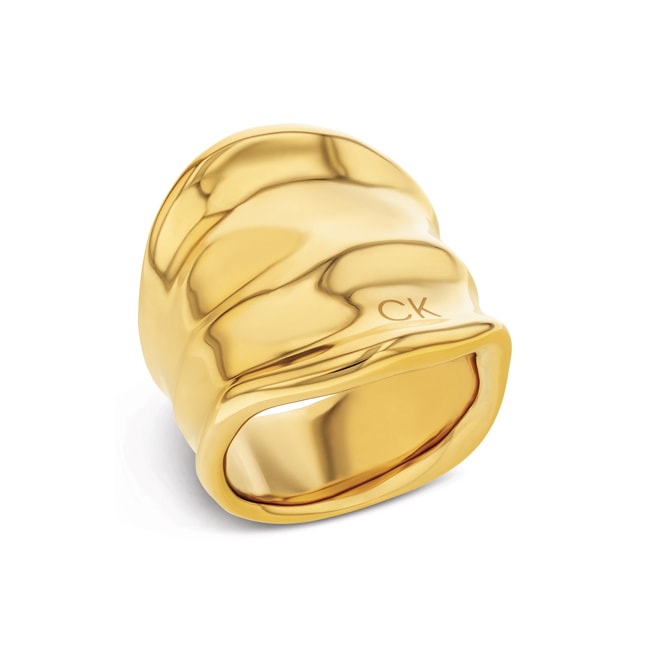 Calvin Klein bague pour femmes Elemental Doré - 35000646
