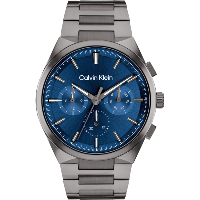 Calvin Klein Distinguish Day Date Grau / Blau - 25200443