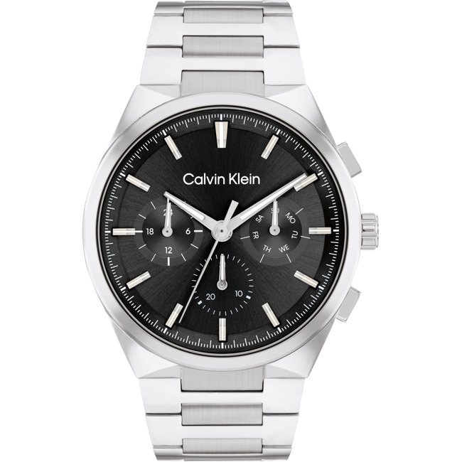 Calvin Klein Distinguish Day Date Argenté / Noir - 25200459