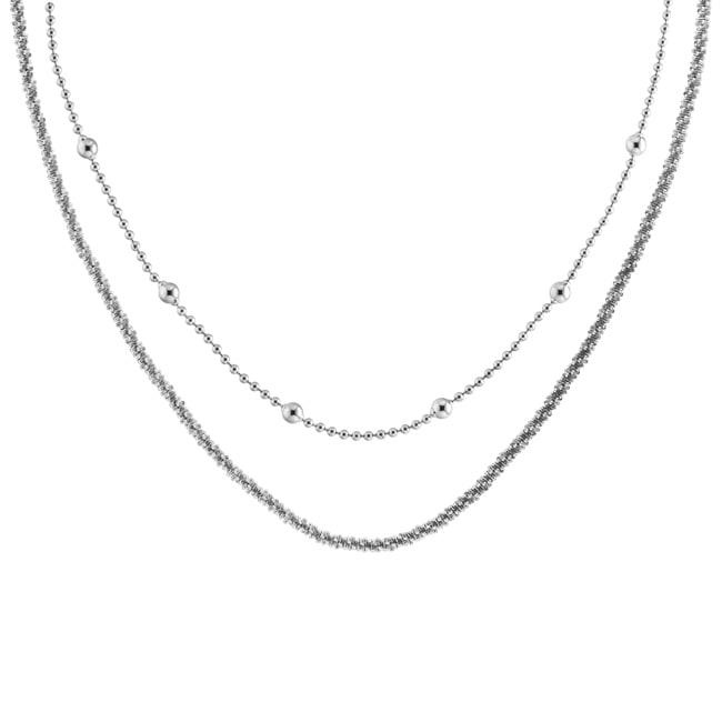Calvin Klein Halskette Set Layered Silbrig - 35000949
