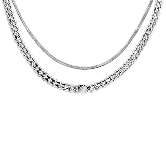 Calvin Klein Necklace Set Status Silvery - 35100099